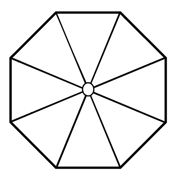 EasyBases - octagon outline eye view of the frame